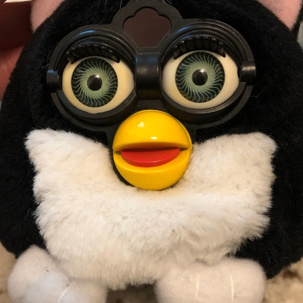 Furby Buddies Black and White Interactive Bird Toy